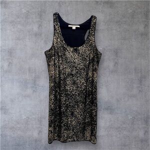Diane Von Furstenburg DVF Gold Sequin Dress Woman’s 6